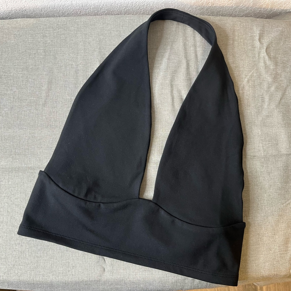 Black halter top